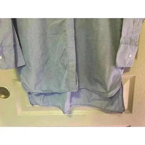 Everlane Boxy Long Sleeve Button Down Tunic Size 00 Oversized Light Blue. Casual - Picture 2 of 8